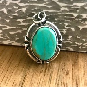 Turquoise Sterling Silver Pendant